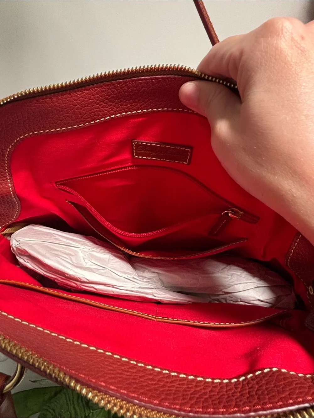Dooney & Bourke Pebble Leather Aubrey Satchel